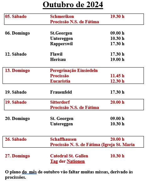 Programa das Missas